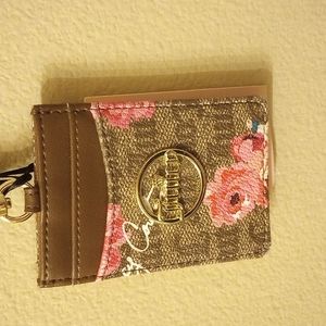 Light brown Juicy couture wallet with lanyard